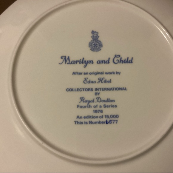 Boxed Royal Doulton, Marilyn and Child Vintage Plate - Picture 7 of 7